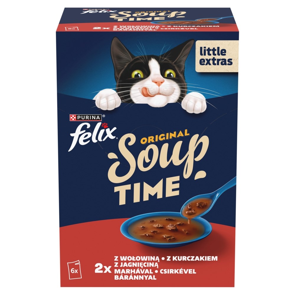 PURINA FELIX Soup ORIGINAL Wiejskie smaki 6x48g — zdjęcie 1 z 5