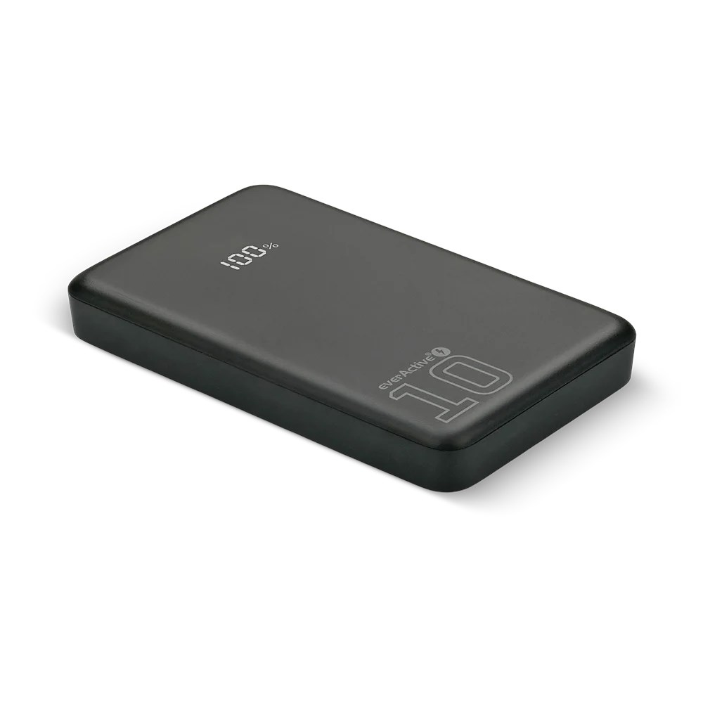 EVERACTIVE POWERBANK 10000mAh, 1x USB, 2x USB-C, 20W, QC4+ — zdjęcie 1 z 8