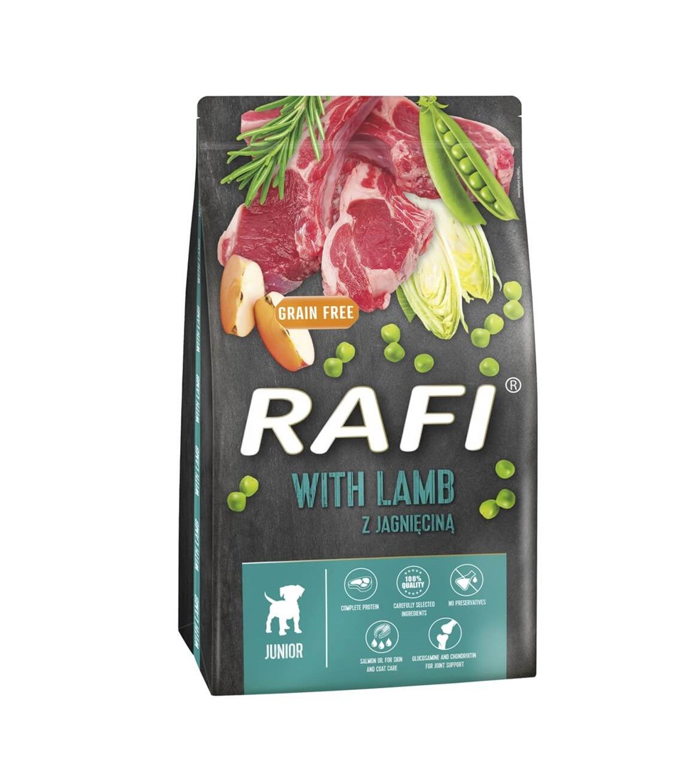 DOLINA NOTECI Rafi Junior z jagnięciną - sucha karma dla psa - 10 kg