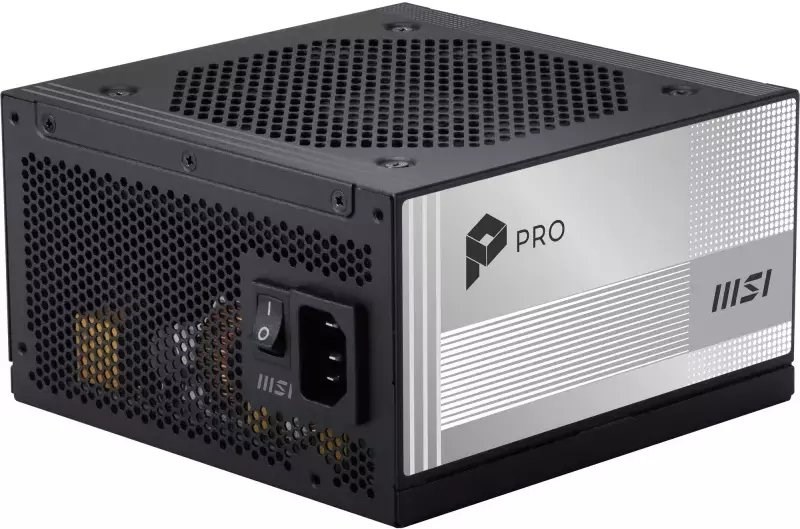 Zasilacz MSI PRO A850PL PCIE5 850W 120mm 80plus Platinum aPFC — zdjęcie 1 z 5
