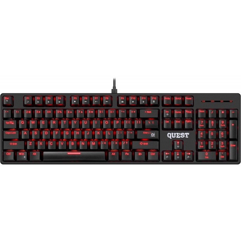 DEFENDER KLAWIATURA MECHANICZNA QUEST GK-596 45597 — zdjęcie 1 z 2