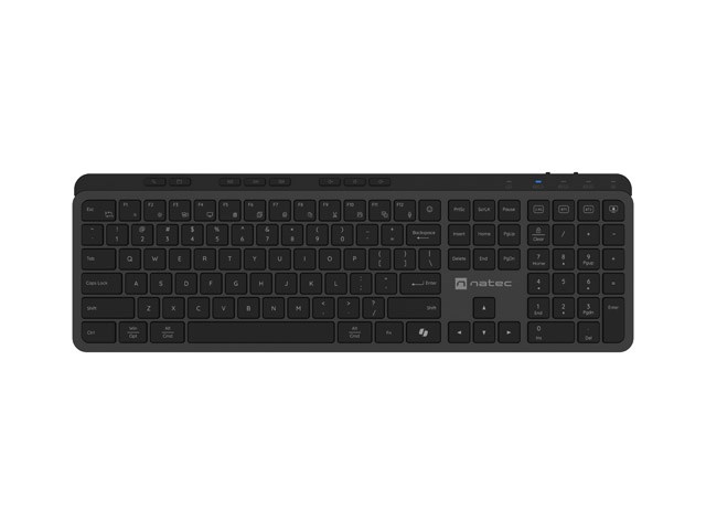 NATEC KLAWIATURA BEZPRZEWODOWA MEDUSA US BT+2,4GHZ X SCISSORS SLIM — zdjęcie 1 z 7