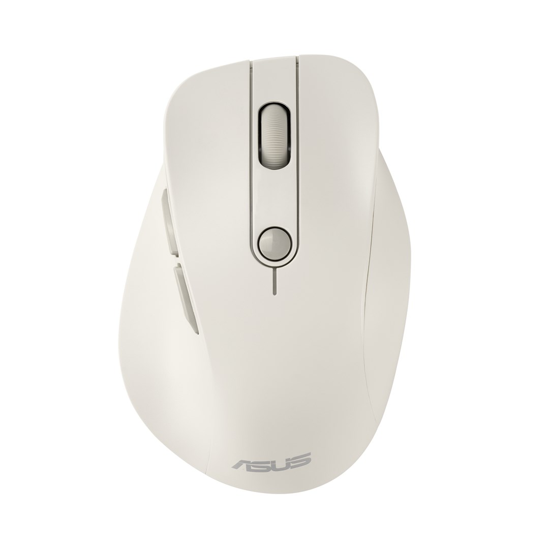 Mysz bezprzewodowa ASUS MD105 Wireless Mouse Milky White 2400DPI Dual-mode wireless 2.4 GHz and Bluetooth — zdjęcie 1 z 7