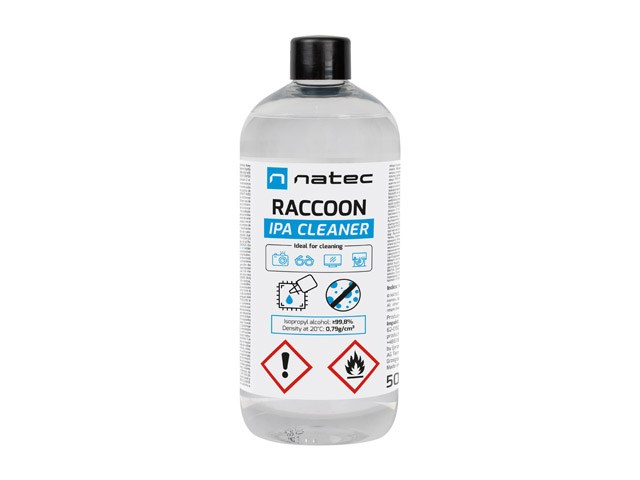 NATEC ALKOHOL IZOPROPYLOWY RACCOON IPA CLEANER 500 — zdjęcie 1 z 4