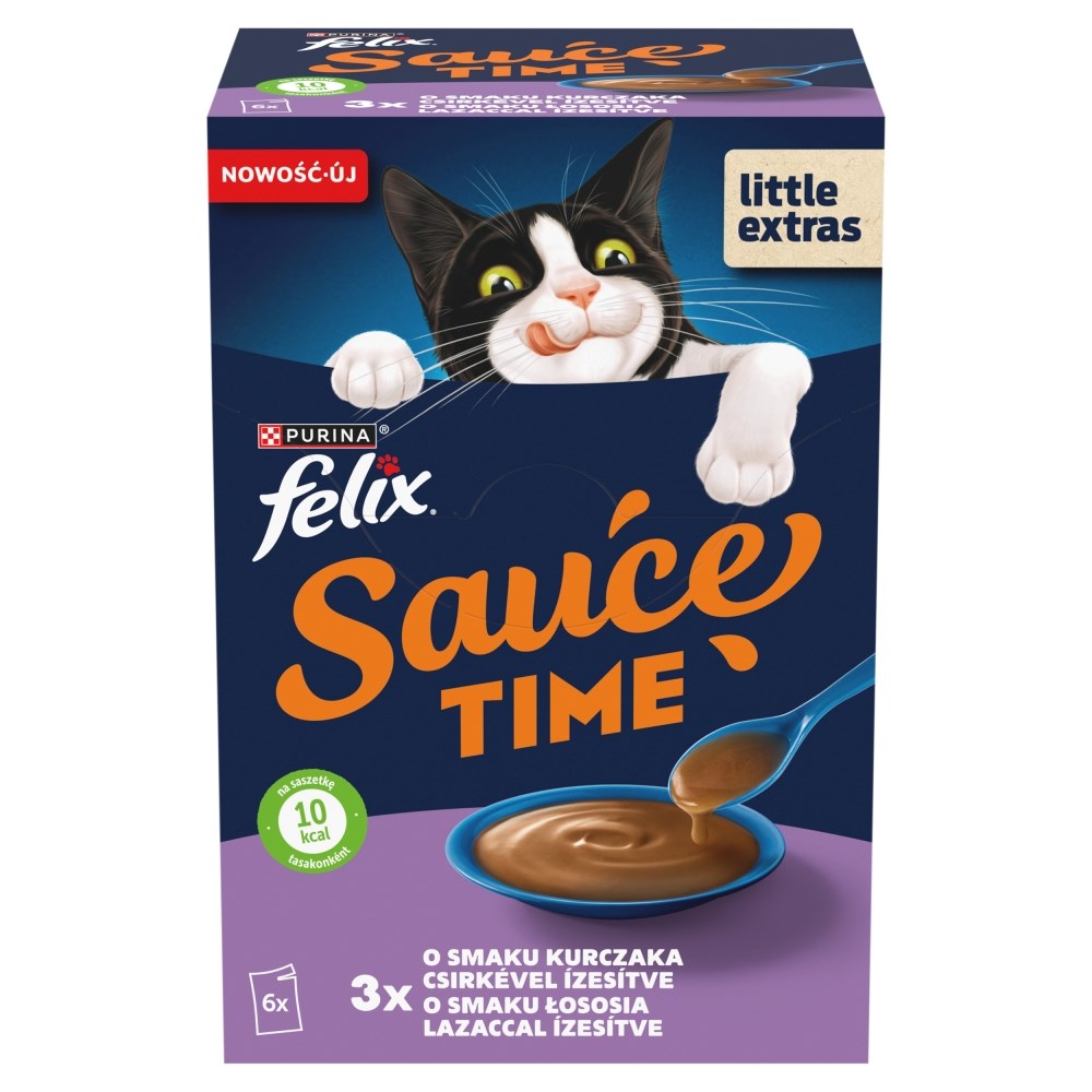 PURINA FELIX Sauce Gravy Liquid Chicken/Salmon6x40g — zdjęcie 1 z 7