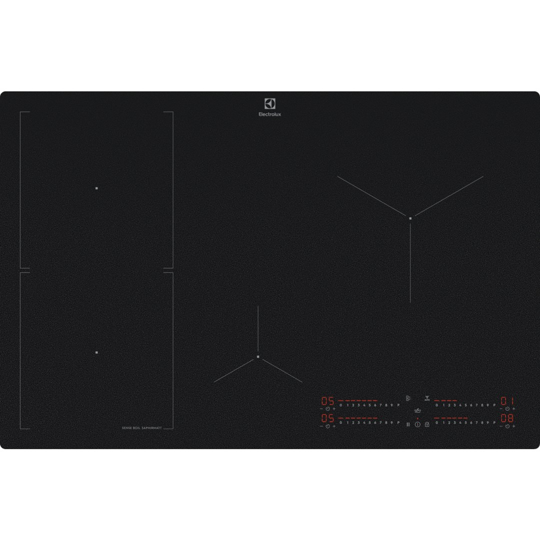 Płyta indukcyjna ELECTROLUX EIS82453IZ SaphirMatt 78 cm SenseBoil Hoob2Hood czarny mat — zdjęcie 1 z 6