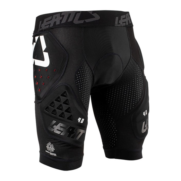 Spodenki z ochraniaczem LEATT Impact Shorts 3DF 4.0 M, czarne — zdjęcie 1 z 3
