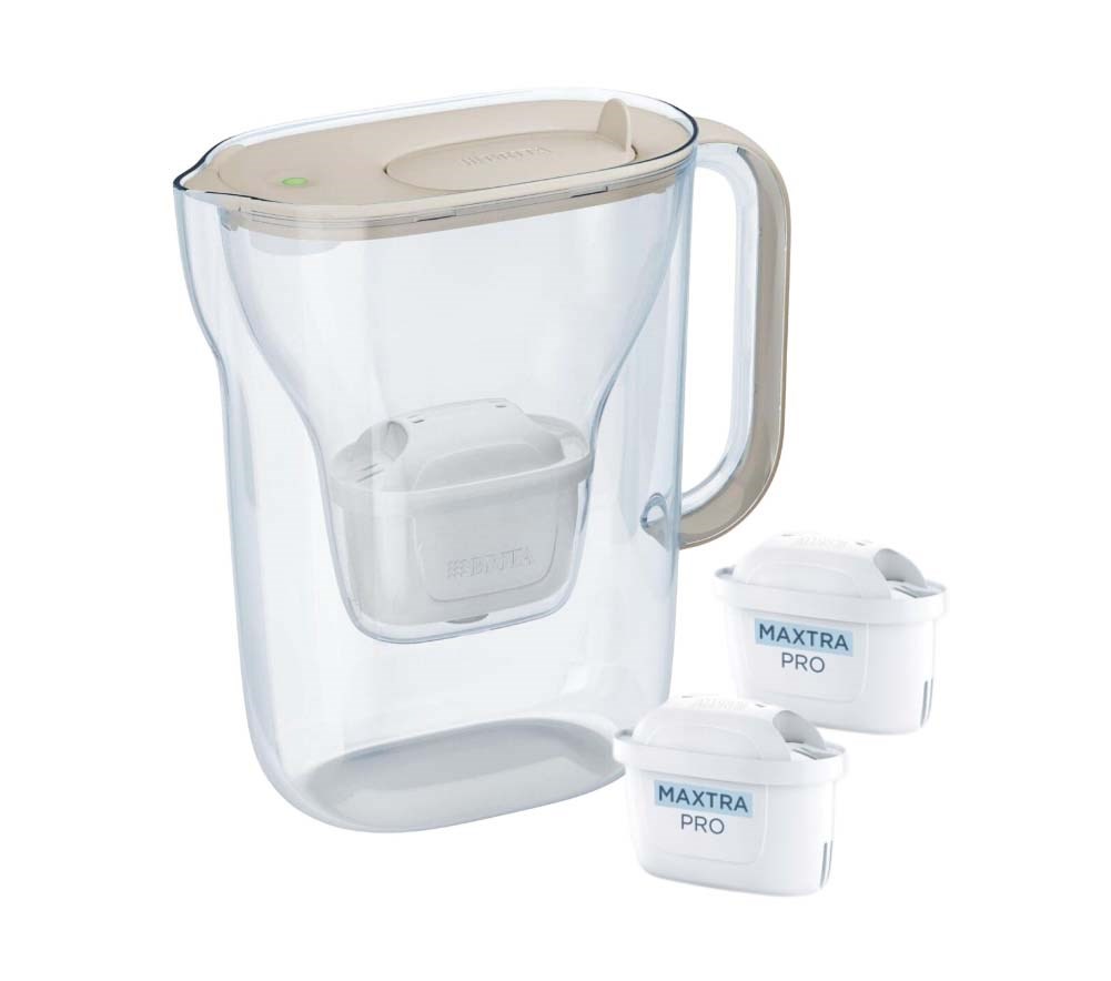 Dzbanek filtrujący Brita Style Essential+2 wkłady MaxtraPro PP (2,4l; piaskowy) — zdjęcie 1 z 4