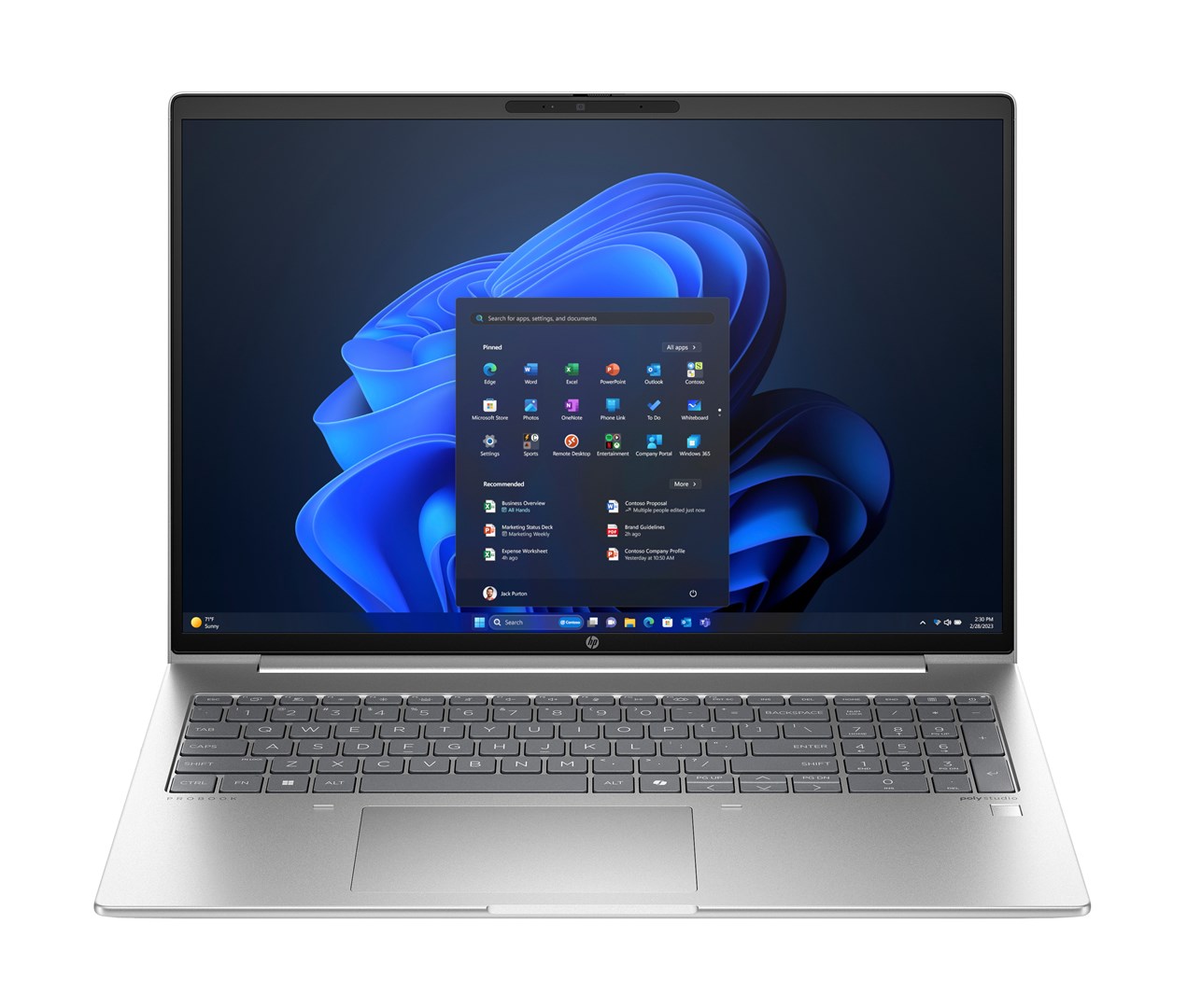 HP ProBook 465 G11 Ryzen 5 7535U 16.0"WUXGA IPS AG 300nits 16GB DDR5 SSD512 Radeon 660M Cam1080p 56Wh W11Pro 3Y OnSite Pike Silver — zdjęcie 1 z 7