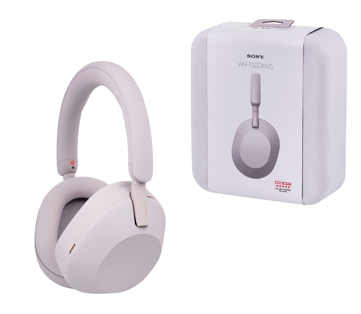 Słuchawki Sony WH-1000XM5 nauszne bluetooth srebrne — zdjęcie 1 z 8