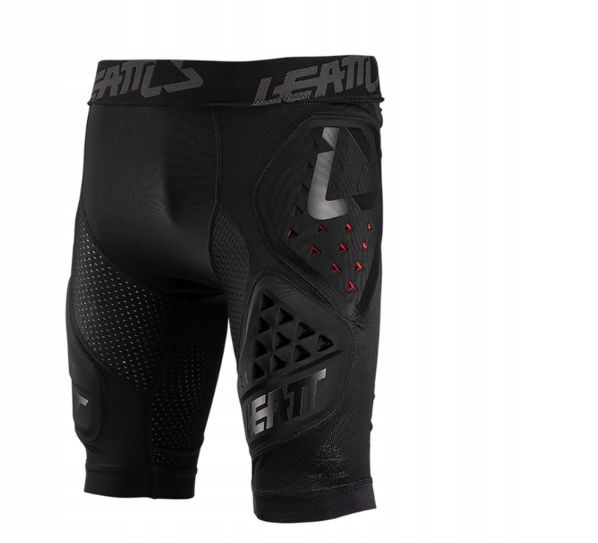 Spodenki z ochraniaczem LEATT Impact Shorts 3DF 3.0, czarne — zdjęcie 1 z 4