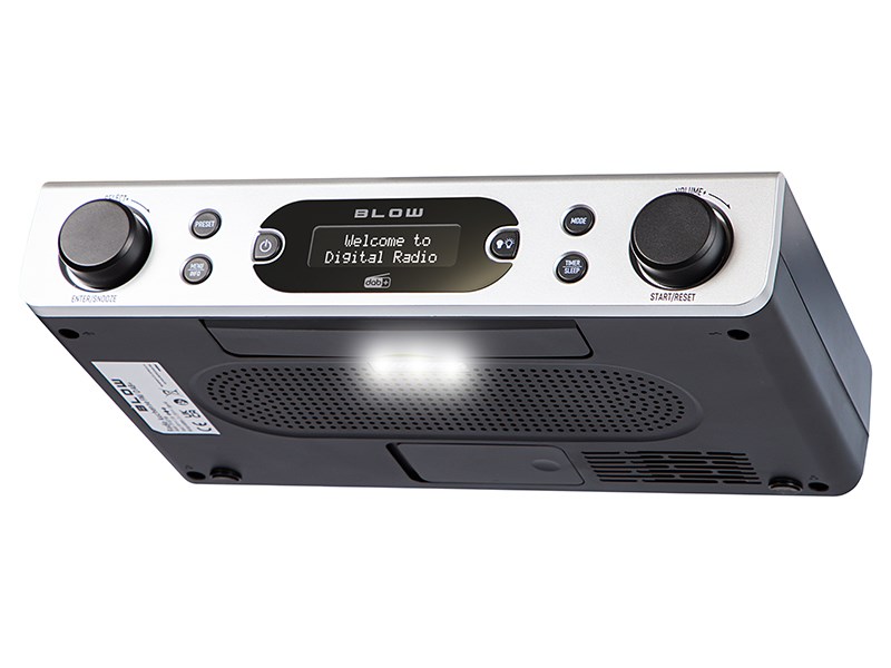 BLOW RADIO KUCHENNE FM/DAB+ RK2 SREBRNE — zdjęcie 1 z 5