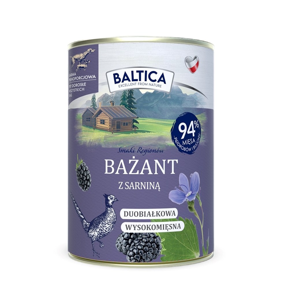 BALTICA SMAKI REGIONÓW Bażant z sarniną 400g