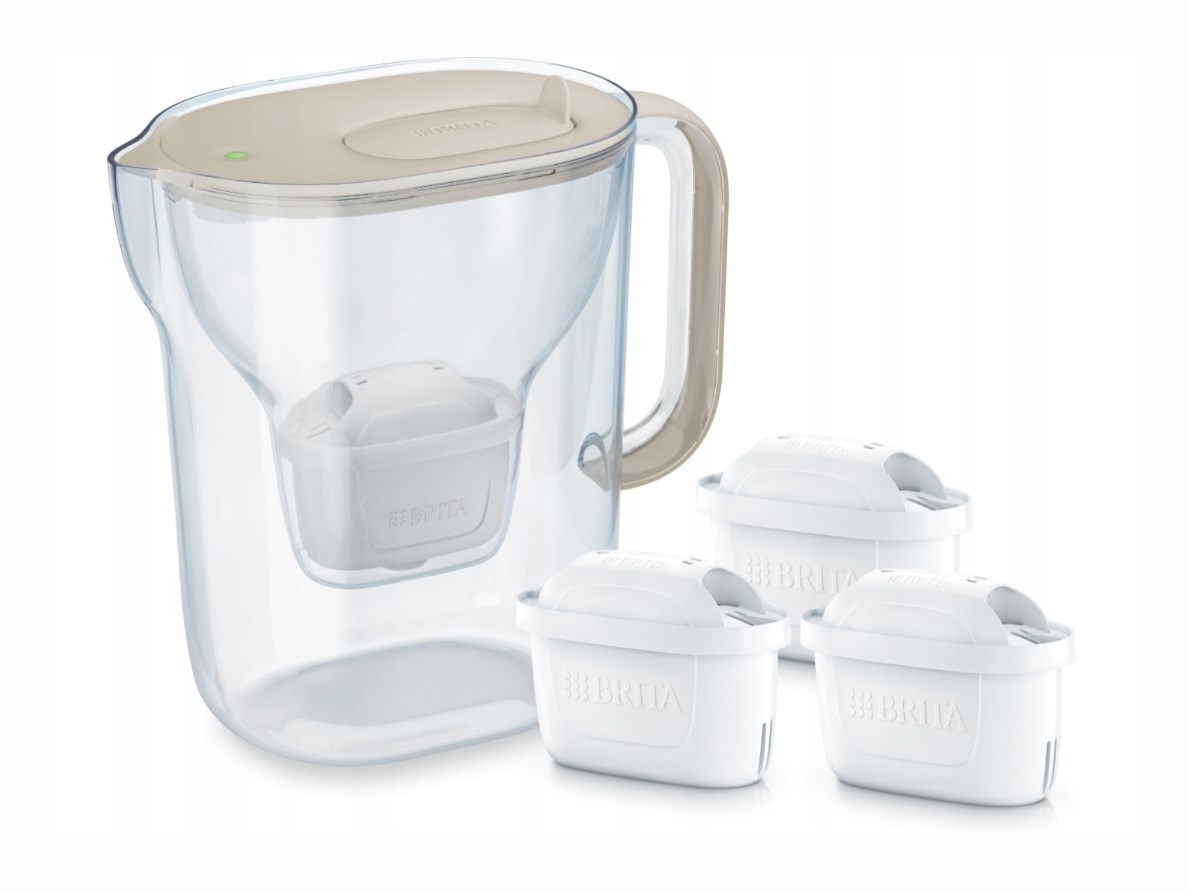 Dzbanek Brita Essential XL+3 wkłady (piaskowy) — zdjęcie 1 z 8