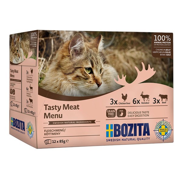 BOZITA kot Multibox mix mięso galaretka 12x85g — zdjęcie 1 z 2
