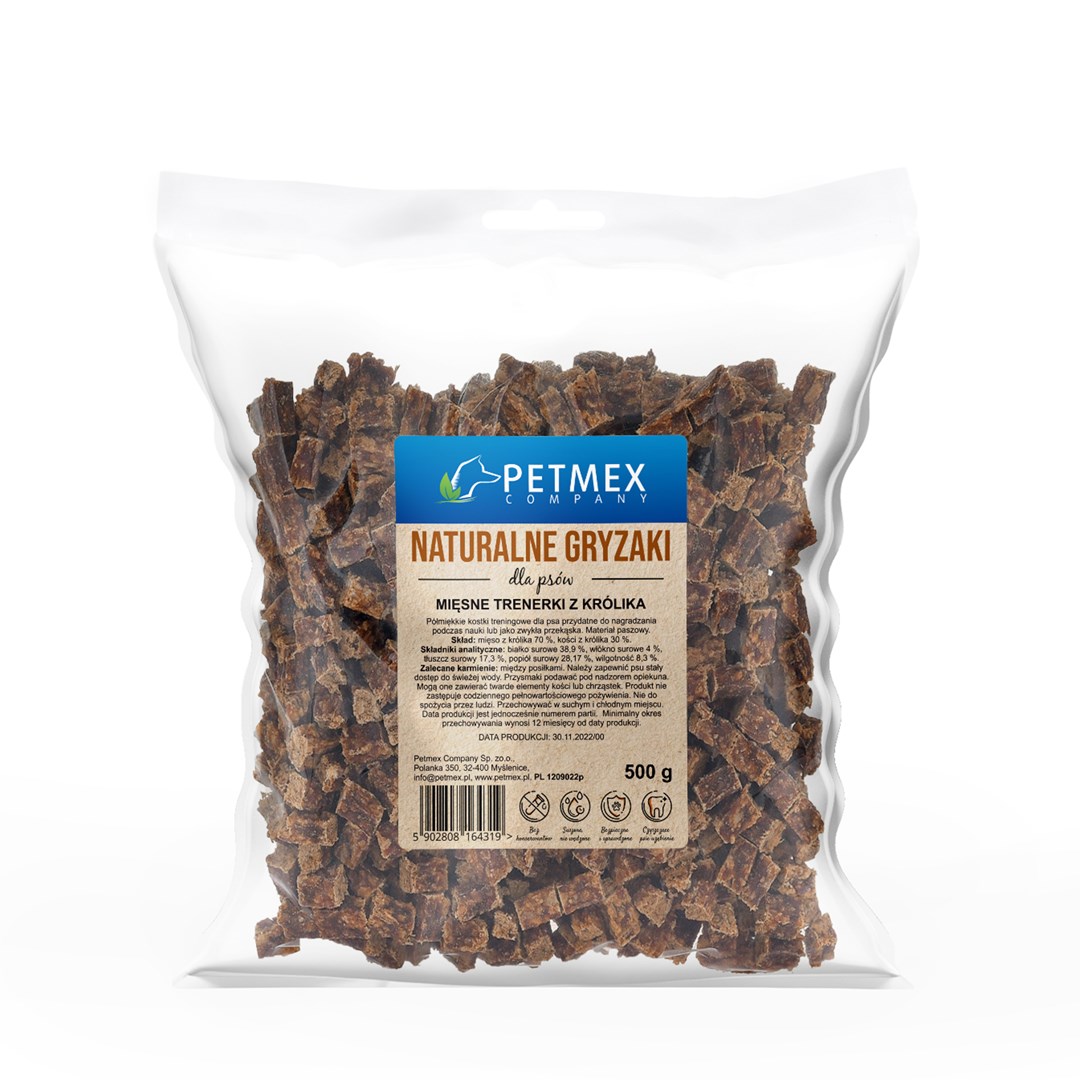 PETMEX Mięsne trenerki wołowe dla psa 500g