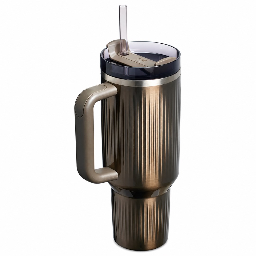 Kubek termiczny Stanley Quencher H2.O Fluted 1.18L GunMetal Shine — zdjęcie 1 z 3