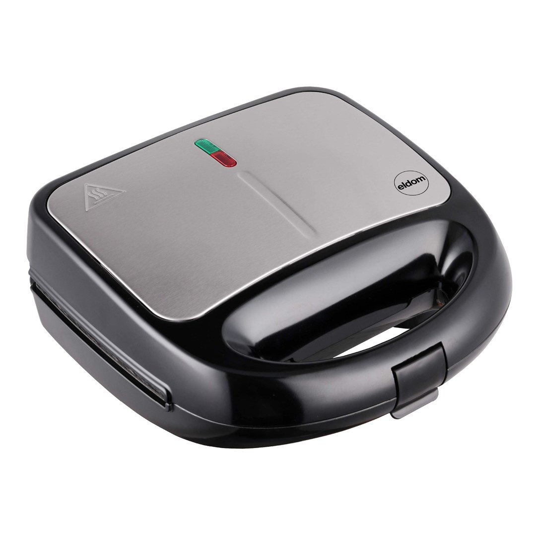 ELDOM OPIEKACZ WIELOFUNKCYJNY 5 IN 1 ST250 850W WYMIENNE PŁYTY: SANDWICH, GRILL, GOFRY, ORZESZKI, MINI PĄCZKI — zdjęcie 1 z 8