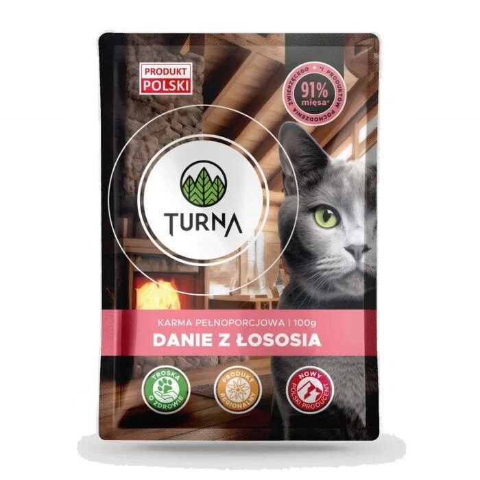 TURNA Cats danie z łososia mokra karma 100g