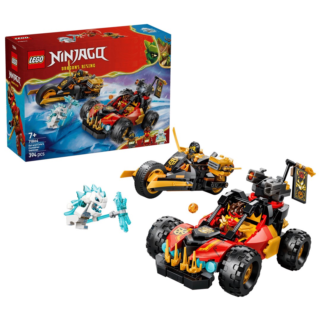 LEGO Ninjago 71864 - Wielofunkcyjne pojazdy Kaia i Cole'a — zdjęcie 1 z 8
