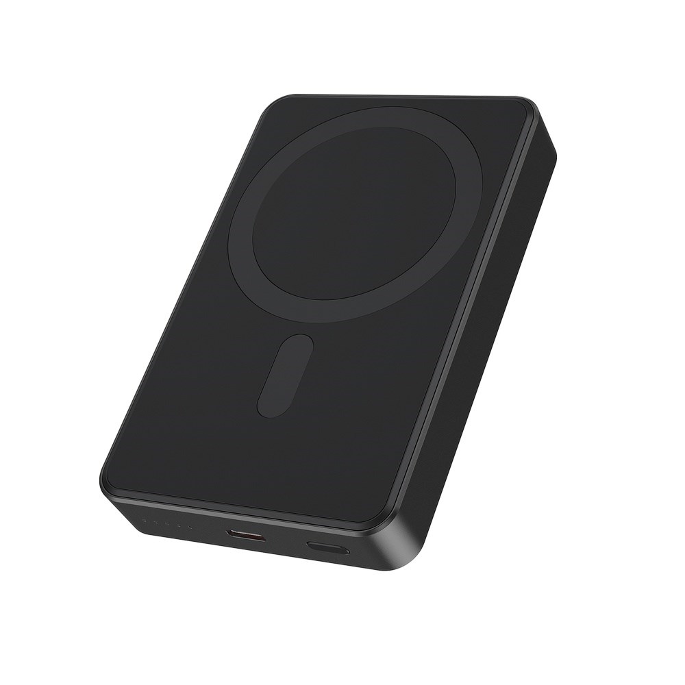 GEMBIRD BEZPRZEWODOWY POWERBANK MAGNETYCZNY 15W 10000 MAH, CZARNY — zdjęcie 1 z 7