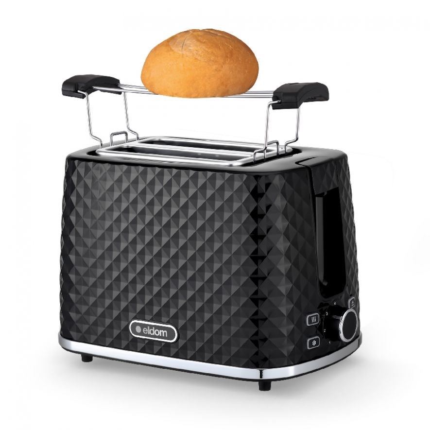 ELDOM TOSTER TOSTI,NADSTAWKA NA BUŁKI,SYSTEM ODMRA — zdjęcie 1 z 7