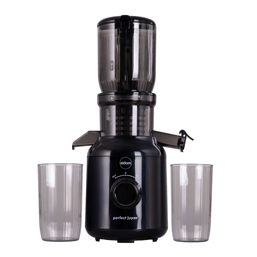 ELDOM WYCISKARKA WOLNOOBROTOWA PJ350 250 W CZARNA DWA FILTRY NOWEJ GENERACJI HEAVY PRESS — zdjęcie 1 z 8
