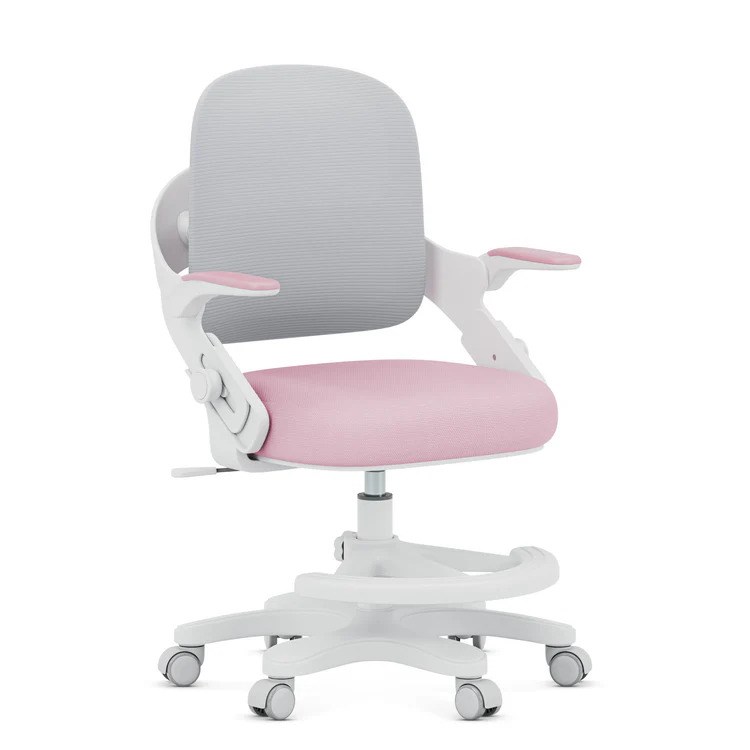 Fotel obrotowy Junior 4.3 Pink-Grey — zdjęcie 1 z 8
