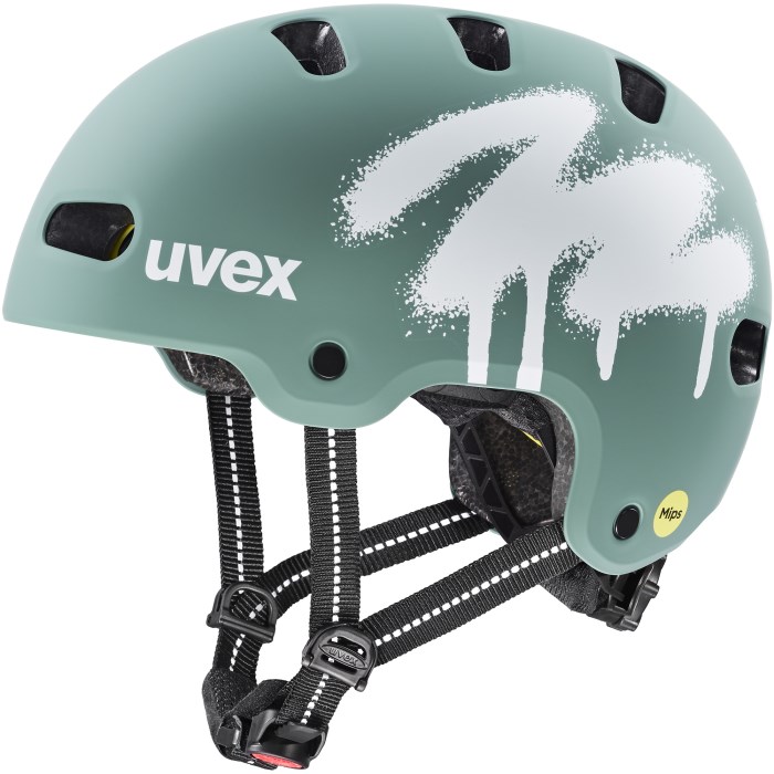 Kask rowerowy dziecięcy UVEX Kid 4 Style MIPS, green — zdjęcie 1 z 5