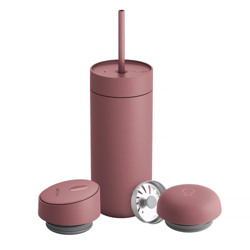 Kubek termiczny 473 ml Carter Move Mug 3w1 +3 nakrętki Fellow pudrowy różowy — zdjęcie 1 z 5