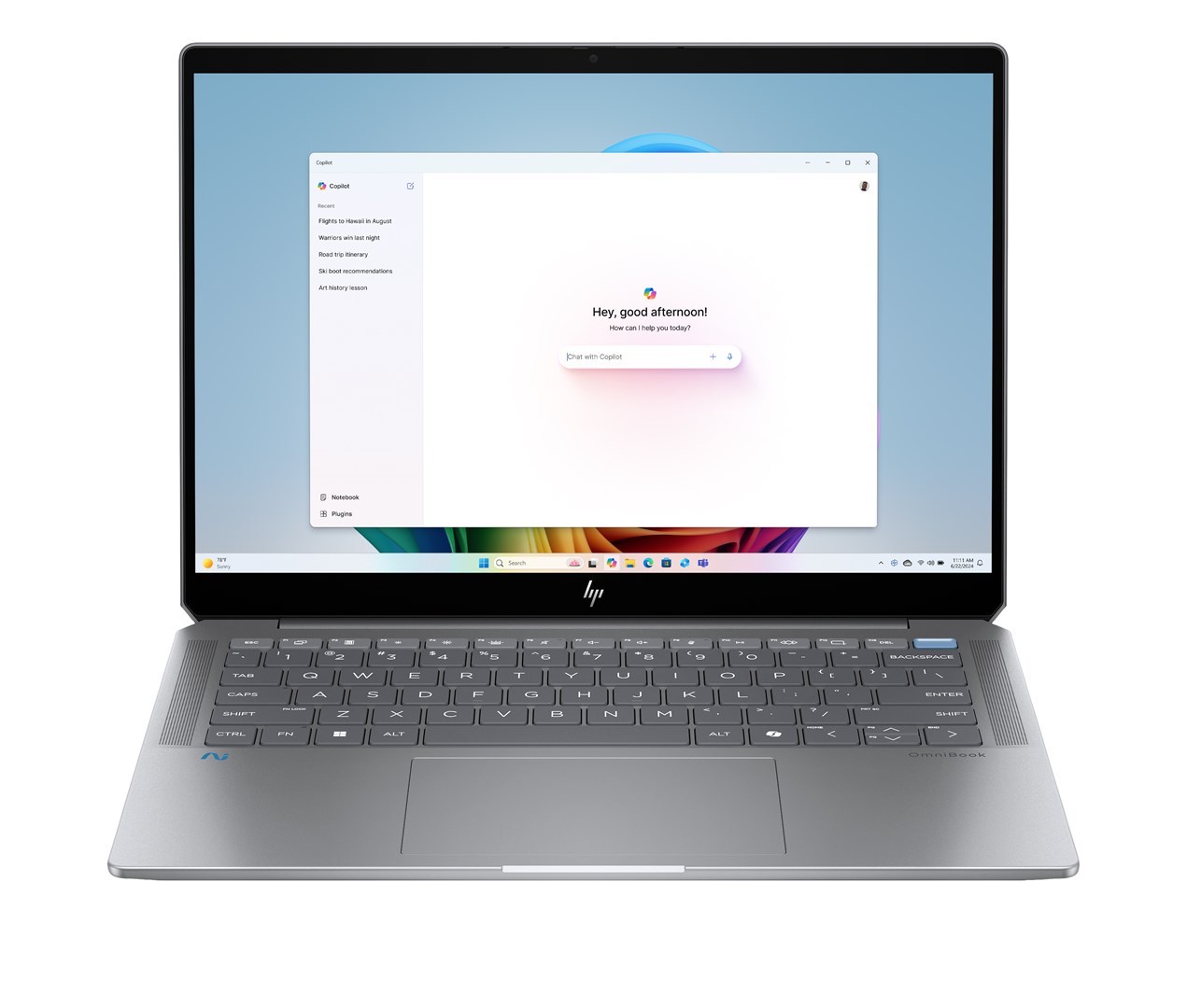 HP OmniBook Ultra AI PC 14-fd0003nn Ryzen AI 9 365 14" 2.2K Touch 400nits AG 16GB LPDDR5X SSD1TB Radeon 880M Cam 9MP AI IR 68Wh Win11 2Y — zdjęcie 1 z 8
