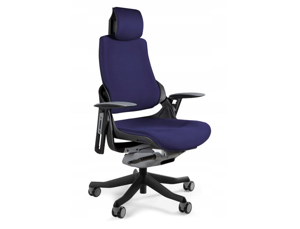 Fotel biurowy Wau BL412 tkanina navyblue/czarny — zdjęcie 1 z 3