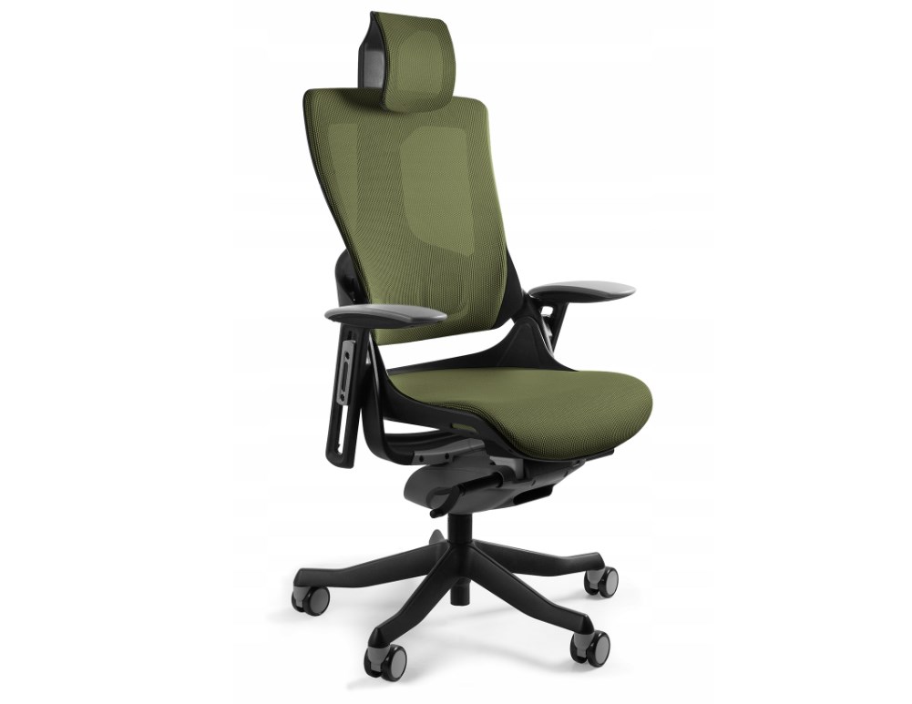 Fotel biurowy Wau 2 NW46 siatka olive/czarny — zdjęcie 1 z 5