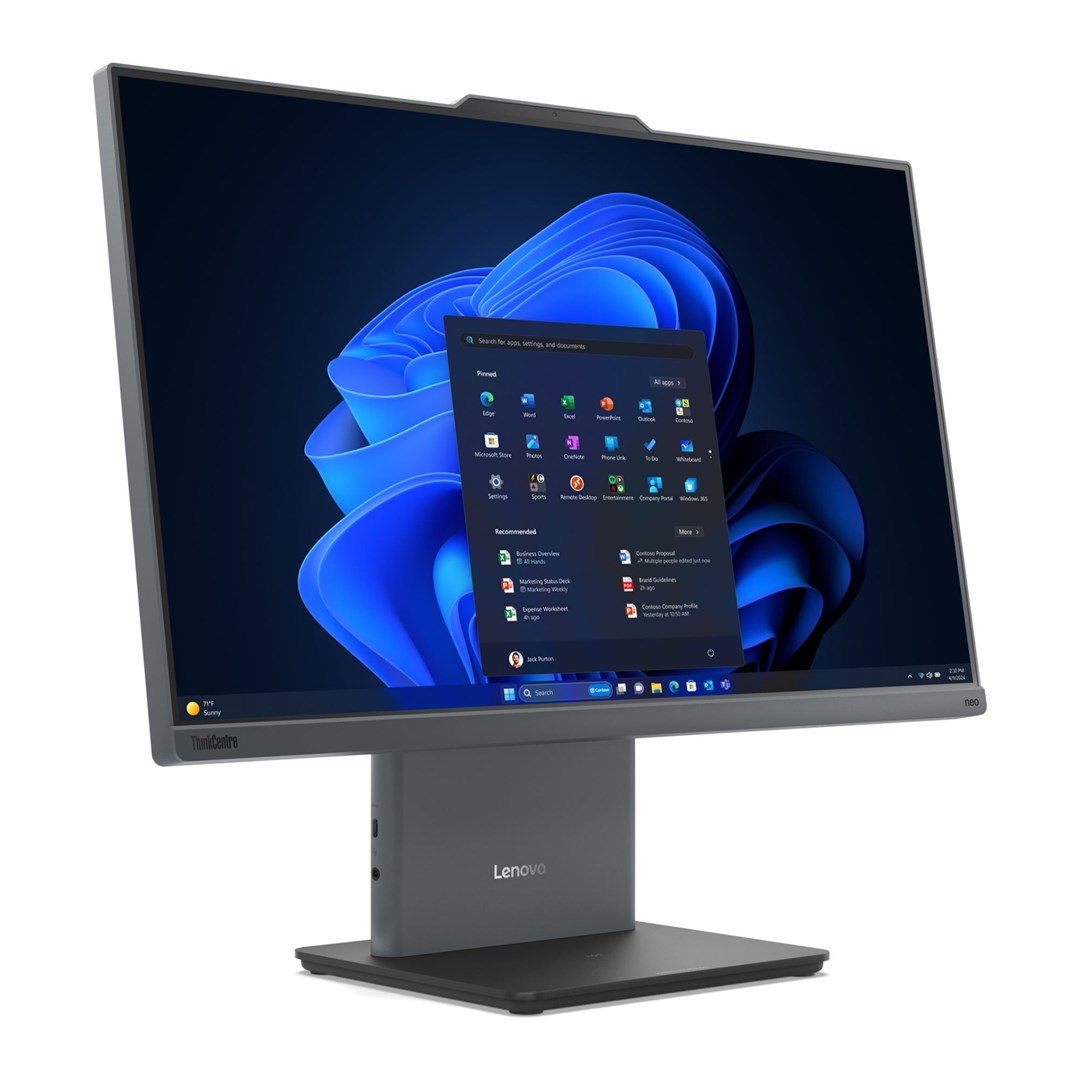Lenovo AIO ThinkCentre neo 50a G5 Core 7 240H 23.8"FHD IPS 250nits AG 32GB DDR5 5200 SSD1TB Intel Graphics Cam 5.0MP W11Pro Luna Grey 3Y OnSite — zdjęcie 1 z 8