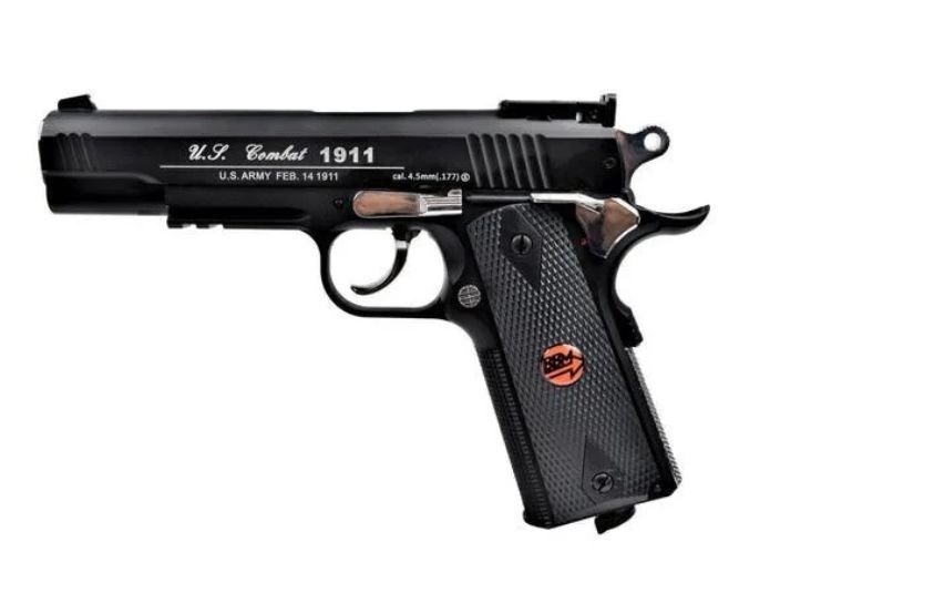 Pistolet wiatrówka BRUNI 816 US Combat kal. 4,5 mm BB, 20-strzałowy CO-2, do 17J — zdjęcie 1 z 6