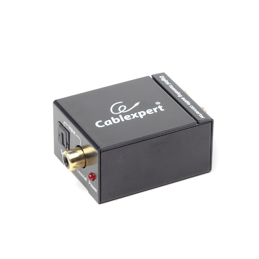 Adapter GEMBIRD DSC-OPT-RCA-001 (Toslink - RCA ; kolor czarny) — zdjęcie 1 z 7