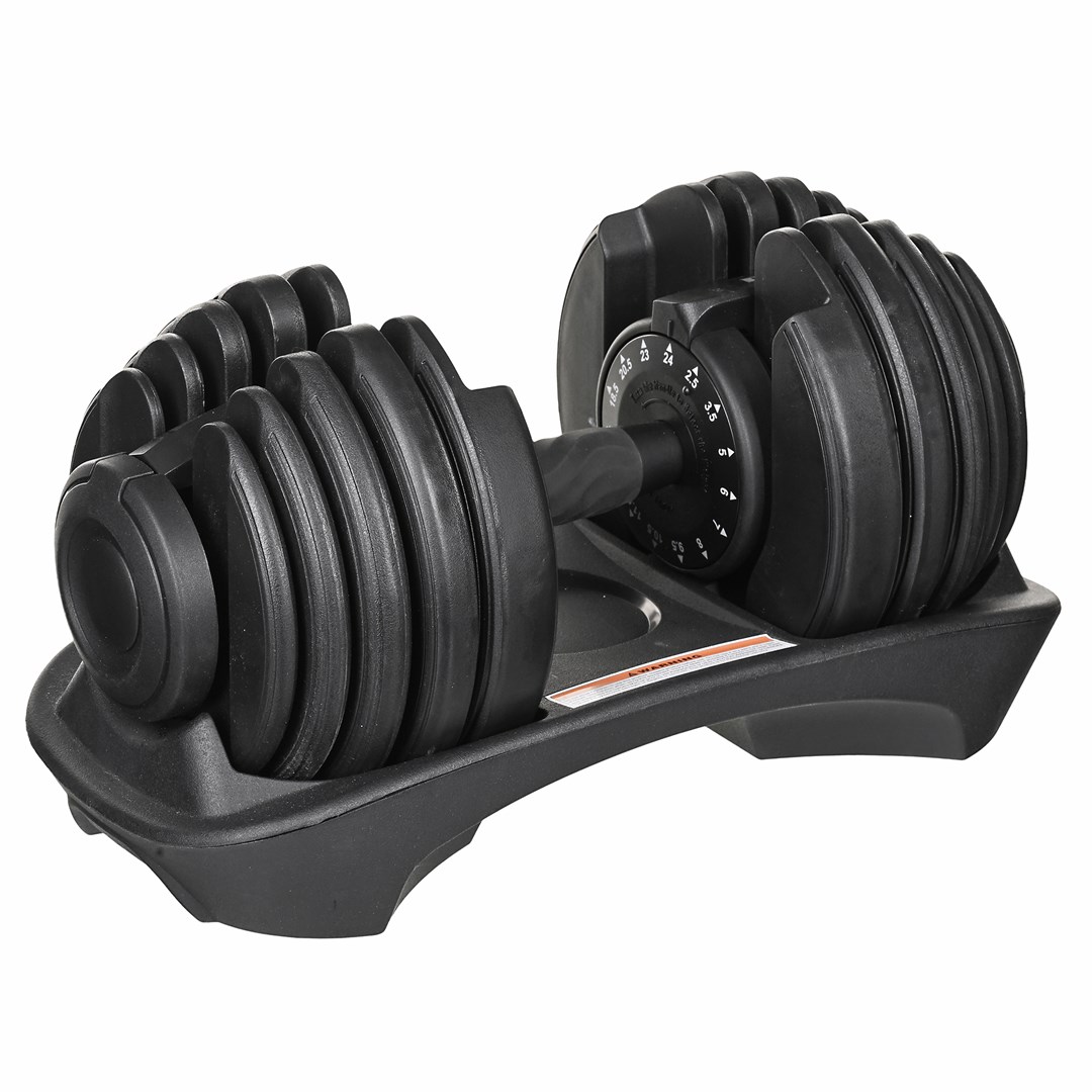 Hantel żeliwny regulowany automat 24 kg REBEL ACTIVE (OUTLET) — zdjęcie 1 z 8