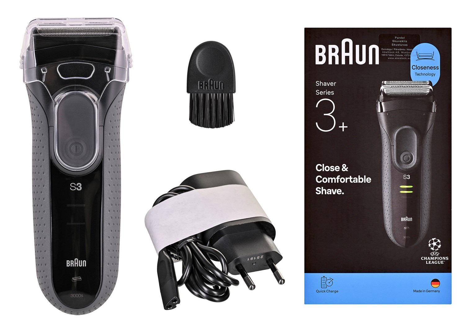 Golarka 3000S BRAUN black/grey Shaver — zdjęcie 1 z 8