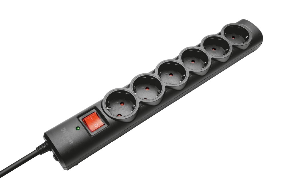Listwa TRUST 6-PORT SURGE GUARD EU — zdjęcie 1 z 3