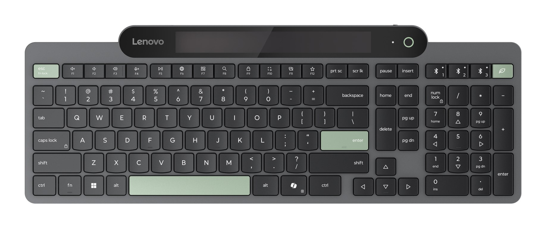Lenovo Self-Charging Bluetooth Keyboard-US English 4Y41R69489 — zdjęcie 1 z 8