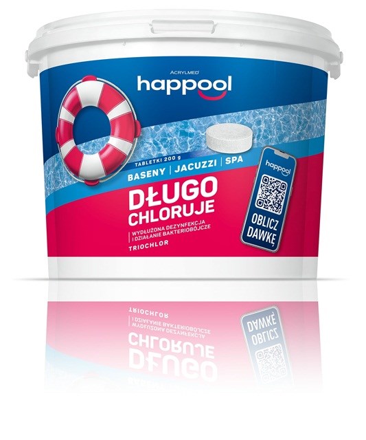 Acrylmed 3kg Triochlor 200g tabletki do basenów bakteriobójcze
