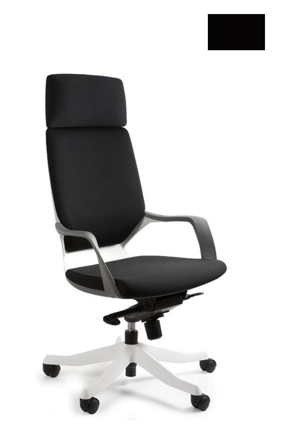 Fotel biurowy Apollo BL418 czarny/biały — zdjęcie 1 z 6