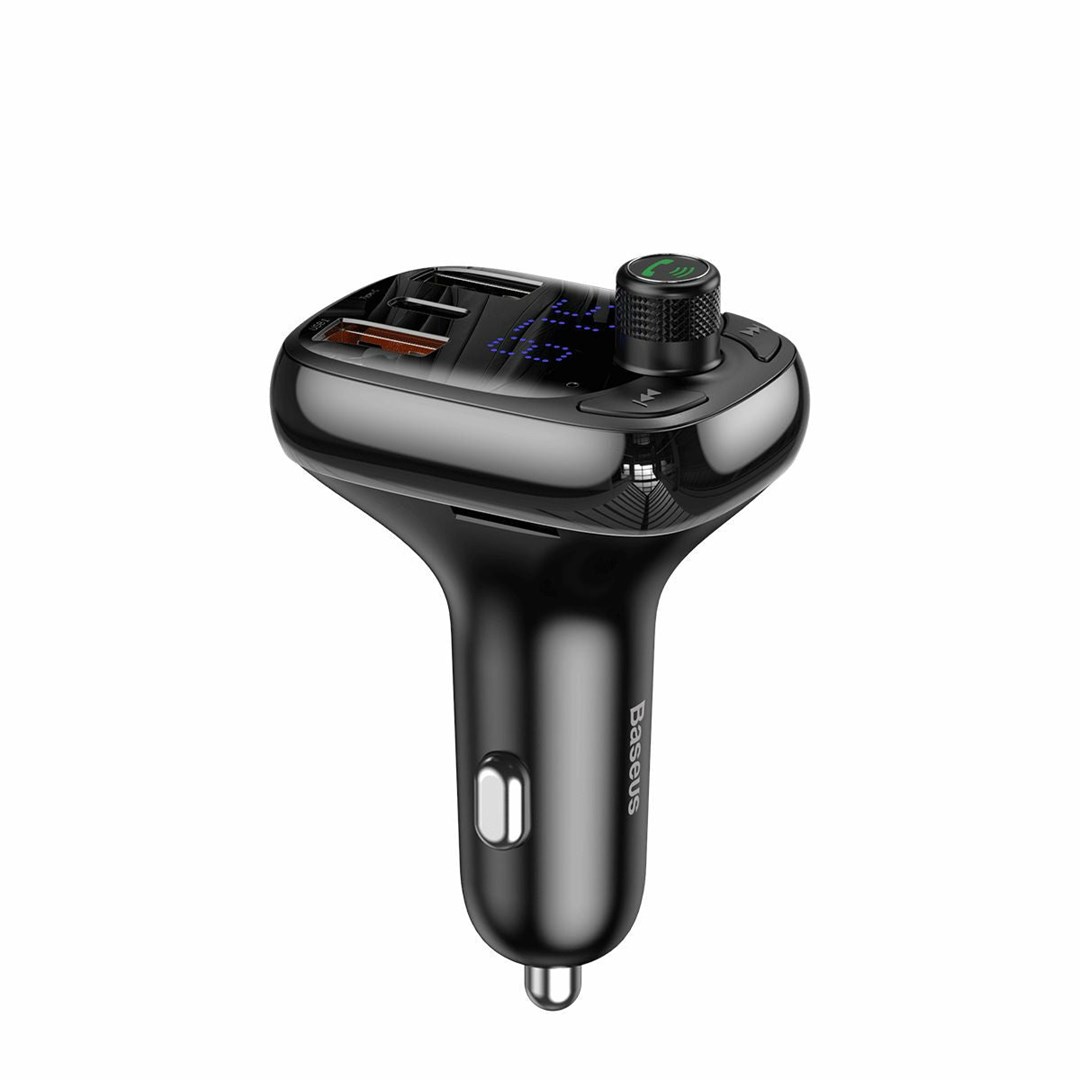 Transmiter Bluetooth / ładowarka do samochodu Baseus S-13 (Overseas Edition) - czarny — zdjęcie 1 z 3
