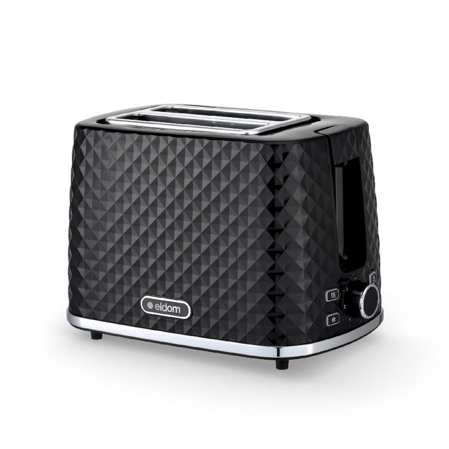 ELDOM TOSTER TO280C TOSTI 780 W PŁYNNA REGULACJA 7 STOPNI MOCY CZARNY — zdjęcie 1 z 7