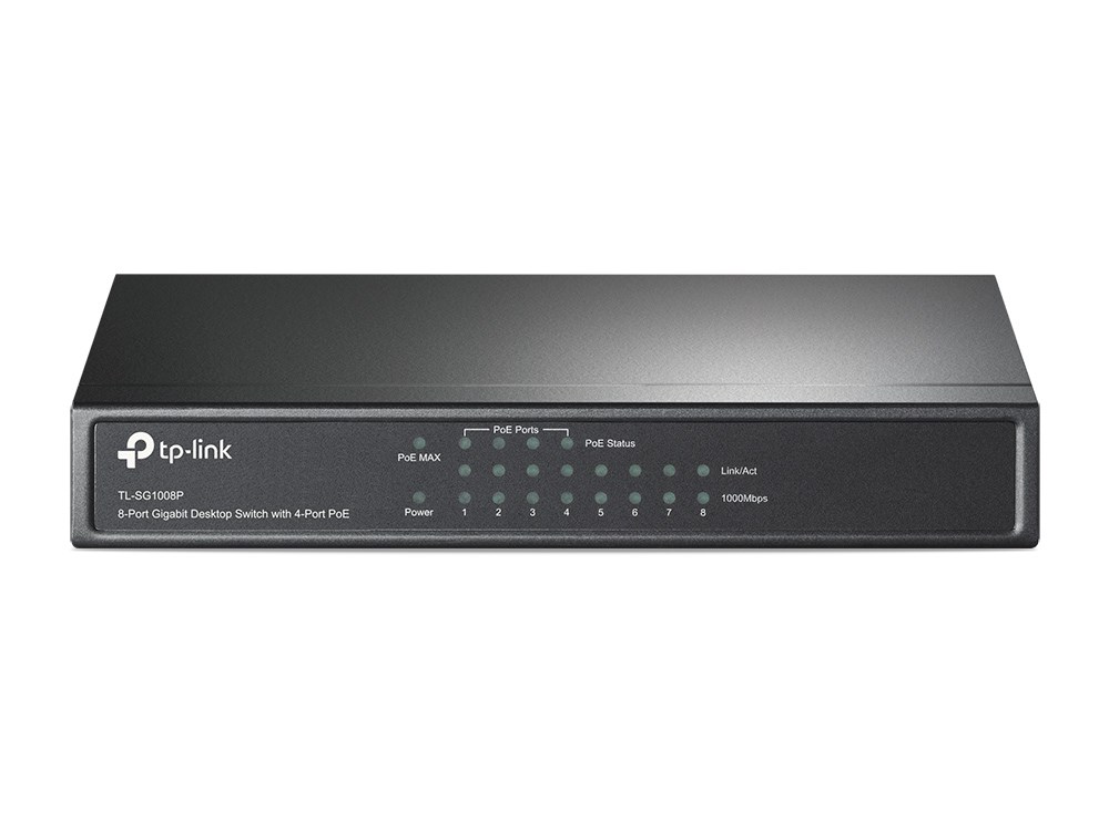 Switch TP-LINK TL-SG1008P (8x 10/100/1000Mbps) — zdjęcie 1 z 5