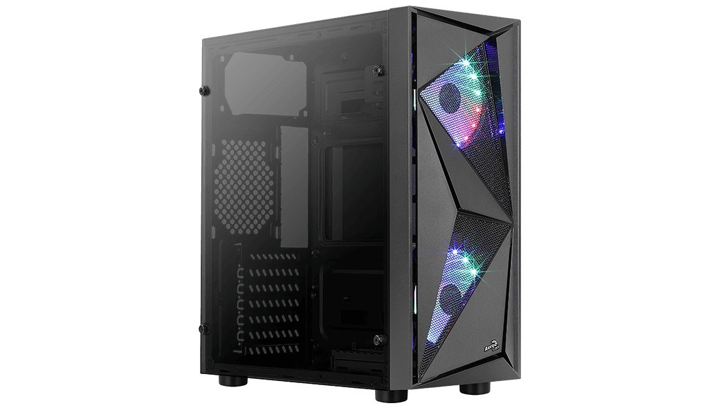 OBUDOWA AEROCOOL PGS GLIDER COSMO FRGB-G-BK-v1 2xF — zdjęcie 1 z 8
