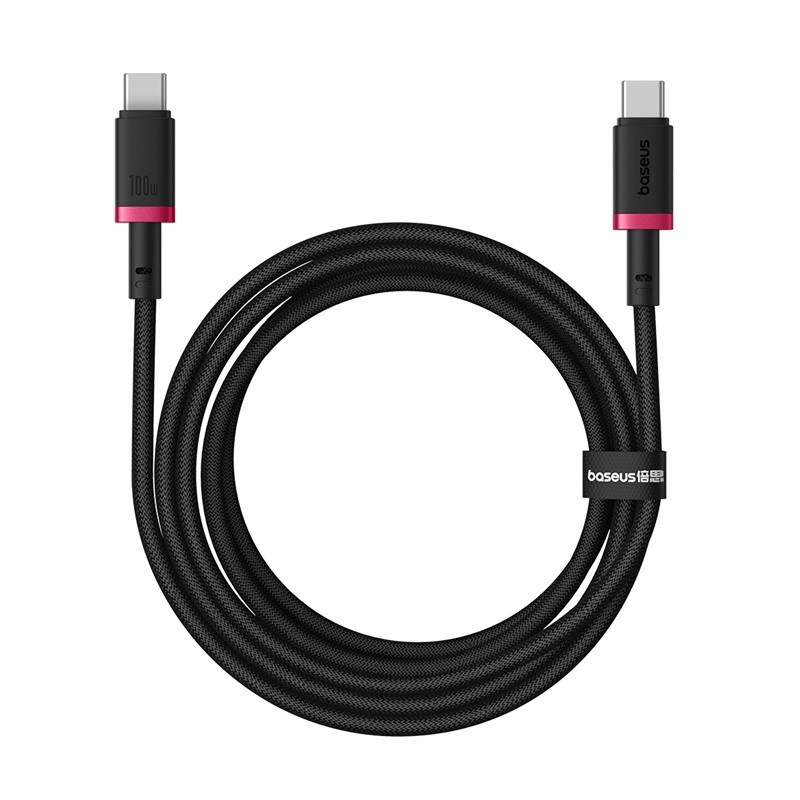Kabel Baseus Dura Typ C-Typ C 100W 2m (czerwono-czarny) — zdjęcie 1 z 7