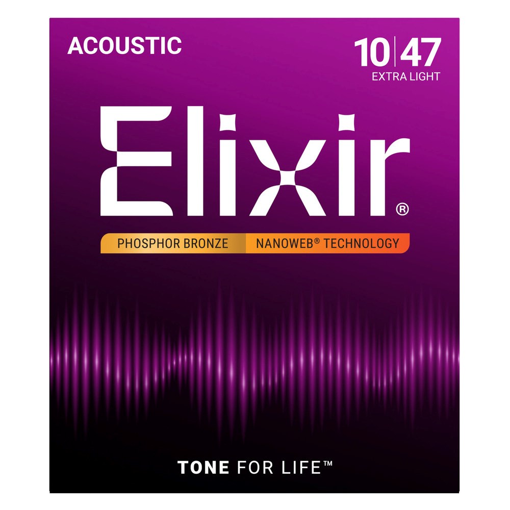 Elixir 16002 Phosphor Bronze Extra Light (10-47) NW - Struny do gitary akustycznej — zdjęcie 1 z 2