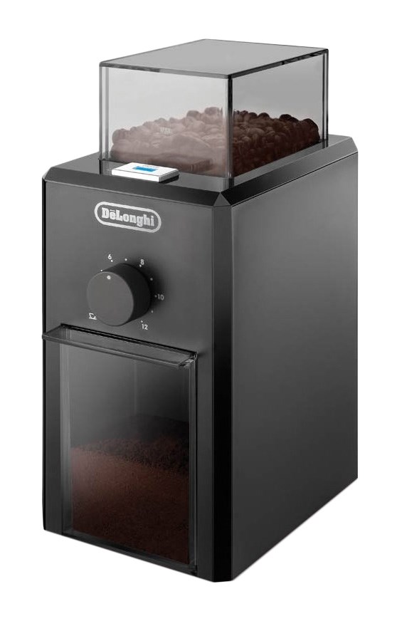Młynek elektryczny do kawy DeLonghi KG 79 (110W; żarnowy; kolor czarny) — zdjęcie 1 z 6