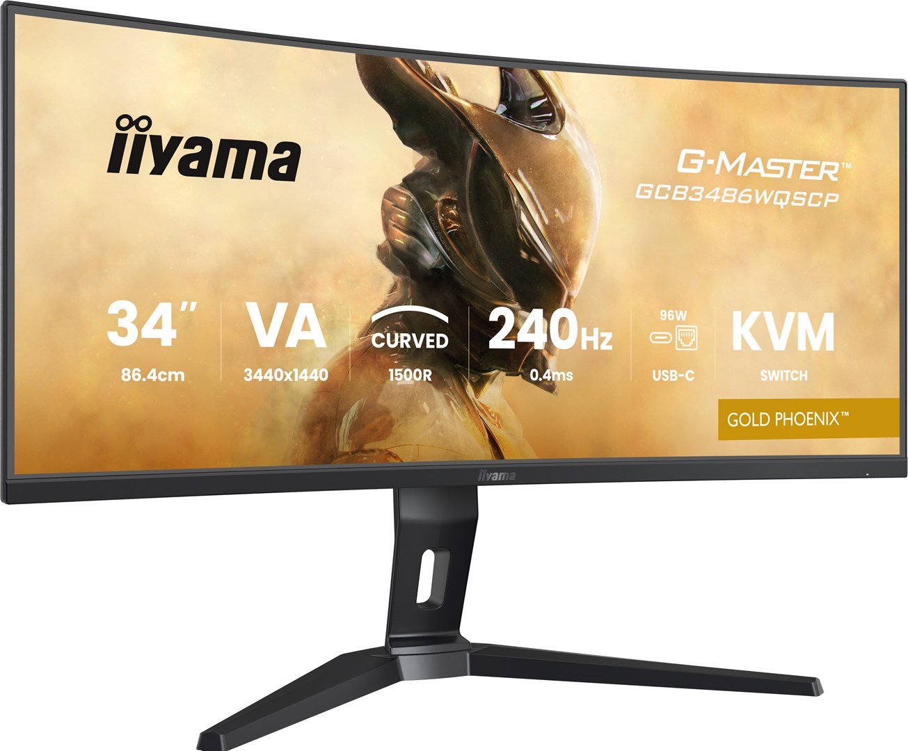 MONITOR IIYAMA LED 34” GCB3486WQSCP-B1 240Hz — zdjęcie 1 z 8